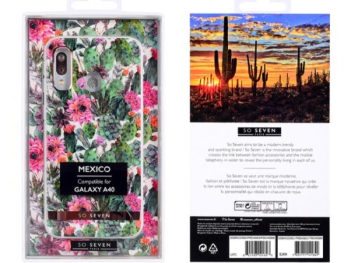SO SEVEN MEXICO PINK FLOWER HUAWEI P30 backcover