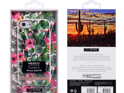 SO SEVEN MEXICO PINK FLOWER IPHONE 6 7 8 backcover - Image 1