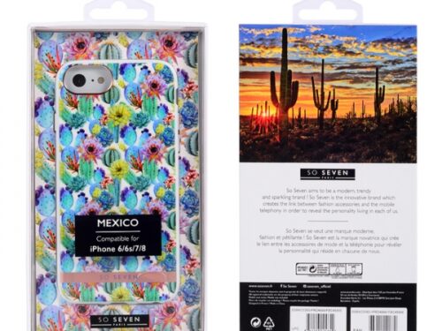 SO SEVEN MEXICO BLUE CACTUS IPHONE 6 7 8 backcover