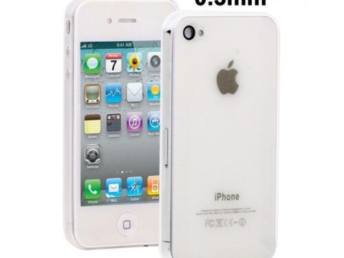 iS TPU 0.3 IPHONE 4 4S trans backcover - Image 1