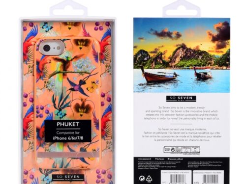 SO SEVEN PUCKET ORANGE PARROT IPHONE 6 7 8 backcover - Image 1