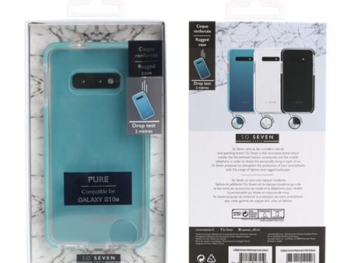 SO SEVEN RUGGED CASE PURE SAMSUNG S10e green backcover