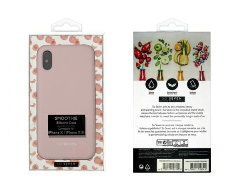 SO SEVEN SMOOTHIE IPHONE X XS pink backcover