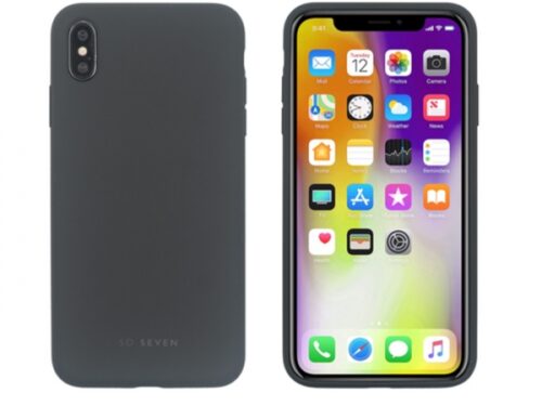 SO SEVEN SMOOTHIE IPHONE XS MAX dark grey backcover - Image 1