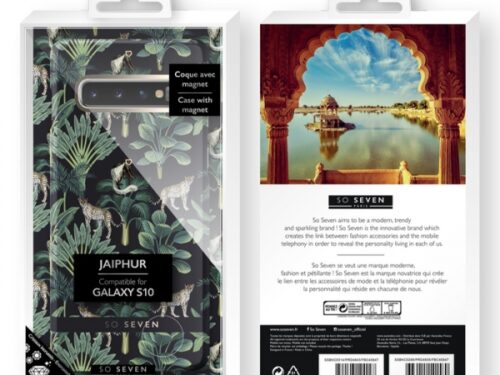 SO SEVEN PREMIUM JAIPUR BLACK LEOPARD SAMSUNG S10 backcover - Image 1