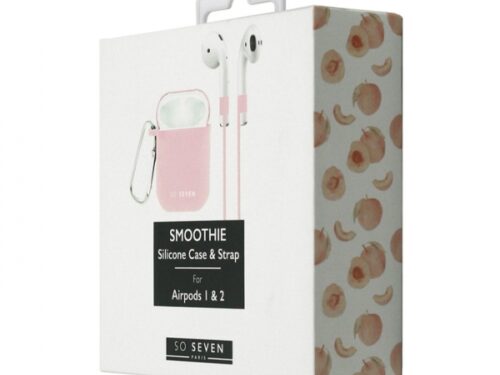 SO SEVEN SMOOTHIE AIRPODS CASE + STRAPS rose - Image 1