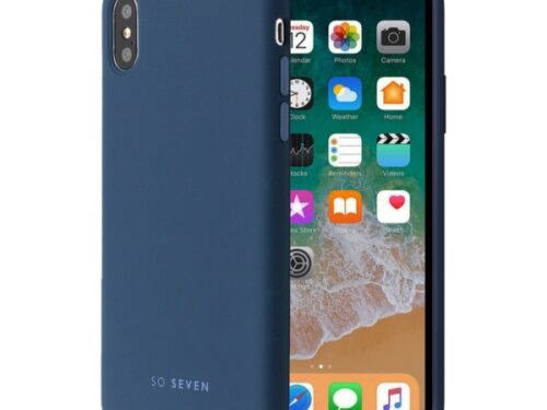 SO SEVEN SMOOTHIE IPHONE X XS navy blue backcover - Image 1