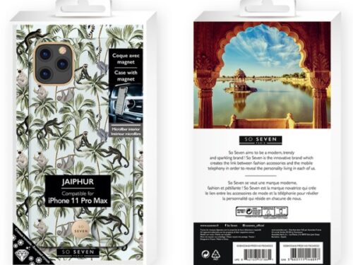 SO SEVEN PREMIUM JAIPUR BLUE LEMUR IPHONE 11 PRO MAX backcover - Image 1