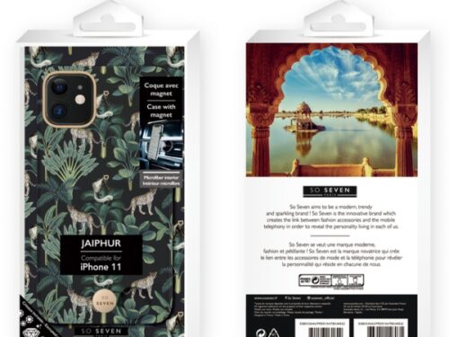 SO SEVEN PREMIUM JAIPUR BLACK LEOPARD IPHONE 11 backcover