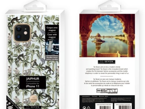 SO SEVEN PREMIUM JAIPUR BLUE LEMUR IPHONE 11 backcover