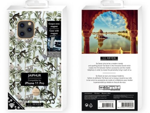 SO SEVEN PREMIUM JAIPUR BLUE LEMUR IPHONE 11 PRO backcover