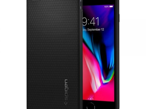 SPIGEN LIQUID AIR IPHONE 7 PLUS 8 PLUS black backcover - Image 1
