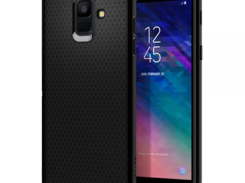 SPIGEN LIQUID AIR SAMSUNG A8 2018 black backcover