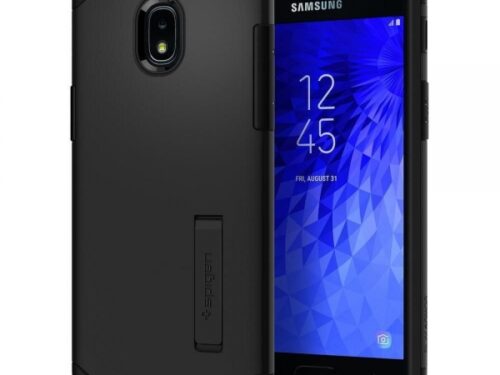 SPIGEN SLIM ARMOR SAMSUNG J3 2018 black backcover - Image 1