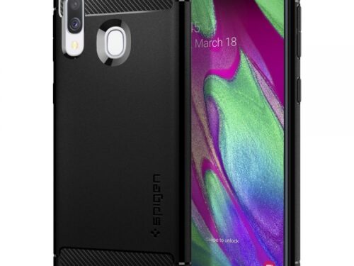 SPIGEN RUGGED ARMOR SAMSUNG A70 black backcover