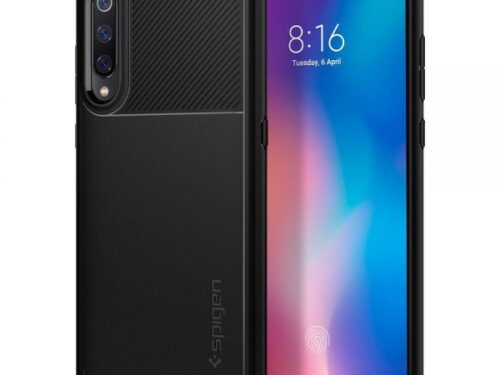 SPIGEN RUGGED ARMOR XIAOMI Mi 9 black backcover - Image 1