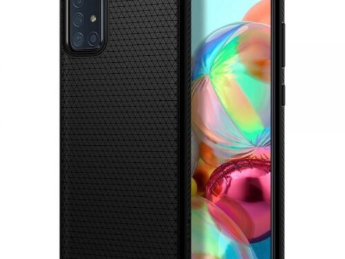 SPIGEN LIQUID AIR SAMSUNG A51 black backcover - Image 1