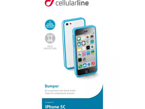 CELLULARLINE BUMPER IPHONE 5C blue backcover