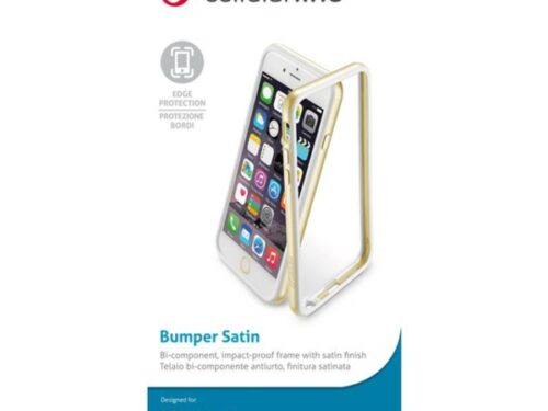 CELLULARLINE BUMPER SATIN IPHONE 6 6s gold backcover