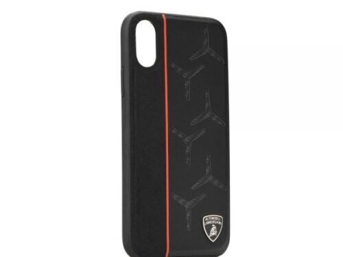 LAMBORGHINI AVENTADOR CASE IPHONE X XS black D12 LB-TPUPCIPXS-AV/D12-OE
