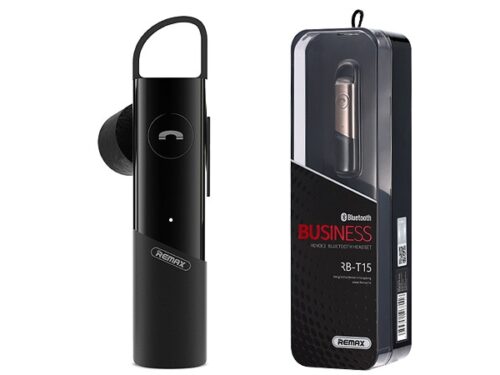 REMAX BLUETOOTH HANDSFREE RB-T15 (MULTIPOINT+EDR) black - Image 1