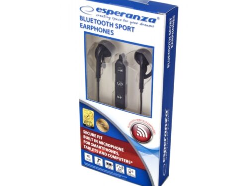 ESPERANZA WIRELESS SPORT BLUETOOTH 4.2 HEADPHONES black - Image 1