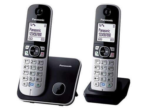 ΑΣΥΡΜΑΤΟ ΤΗΛΕΦΩΝΟ PANASONIC KX-TG6812 DUO black - Image 1