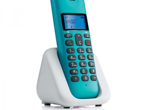 ΑΣΥΡΜΑΤΟ ΤΗΛΕΦΩΝΟ MOTOROLA T301 turqoise ΜΕ ΑΝΟΙΚΤΗ ΑΚΡΟΑΣΗ - Image 1