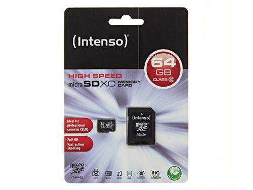 Memory Card microSD INTENSO 64GB CLASS 10