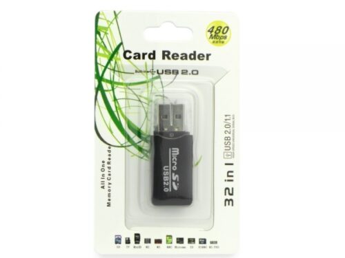MEMORY CARD READER USB 15 IN 1 black