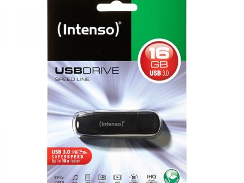 ΣΤΙΚΑΚΙ ΜΝΗΜΗΣ INTENSO 16GB USB 3.0 SPEED LINE black