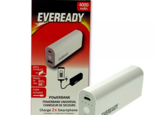 EVEREADY POWER BANK UNIVERSAL 4000mAh white - Image 1