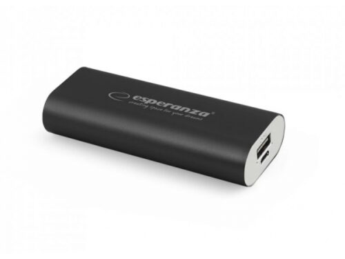 ESPERANZA POWER BANK UNIVERSAL 4400 mAh black - Image 1