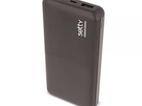 SETTY POWER BANK UNIVERSAL 10000 mAh BLACK - Image 1