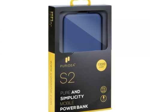 PURIDEA S2 POWER BANK UNIVERSAL 10000 mAh blue - Image 1