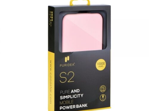 PURIDEA S2 POWER BANK UNIVERSAL 10000 mAh pink - Image 1
