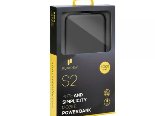 PURIDEA S2 POWER BANK UNIVERSAL 10000 mAh grey