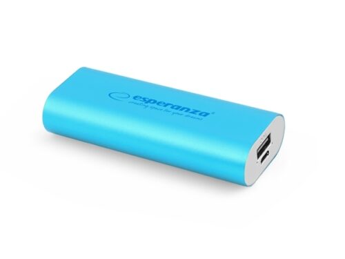 ESPERANZA POWER BANK UNIVERSAL 4400 mAh blue - Image 1