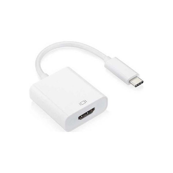 Ανταπτορας Vcom Usb Type C Σε HDMI Λευκος Ανταπτορας Vcom Usb Type C Σε HDMI Λευκος