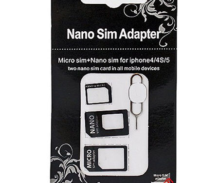 Ανταπτορες Καρτας Απο Nano Sim Σε Micro Kαι Standar Sim Για iPhone 5 - 4 - 4S Set 3 Τεμαχια