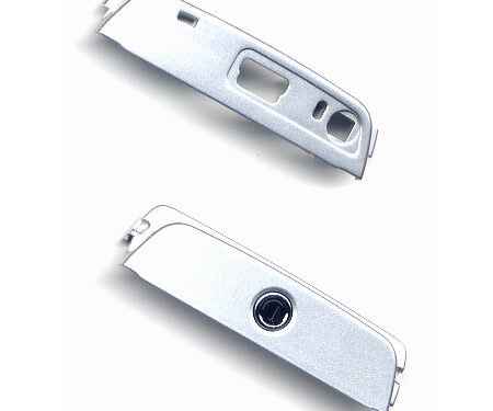 Ανω (Με Πλαστικο Διακοπτη) Και Κατω Μερος (Με Μικροφωνο Και Κεραια Bluetooth) Προσοψης Για Nokia N95 Ασημι OR Σετ 2 Τεμαχιων (0256092+5650658)