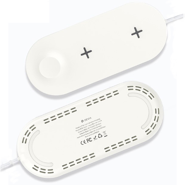 Ασυρματος Φορτιστης Devia 3 σε 1 Για Smart Phone