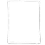 Βαση-Frame-Περιμετρικο Τζαμιου Για Apple iPad3 Ασπρο OR