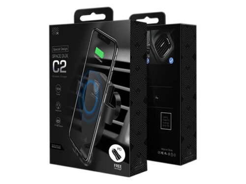 Βαση Αυτοκινητου Με Ασυρματη Φορτιση Fast Charge Dux Ducis C2