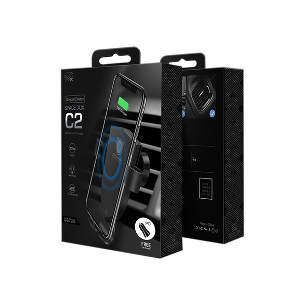 Βαση Αυτοκινητου Με Ασυρματη Φορτιση Fast Charge Dux Ducis C2