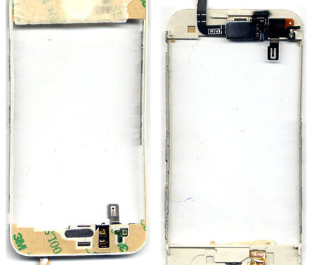 Βαση Τζαμιου Για iPhone 3G - 3GS Ασπρη Με Flex Home Button