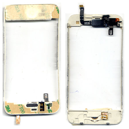 Βαση Τζαμιου Για iPhone 3G - 3GS Ασπρη Με Flex Home Button