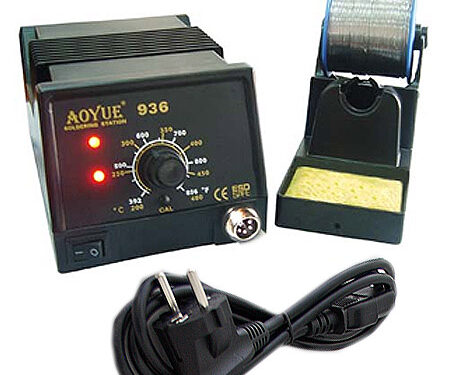 Βαση-Τροφοδοτικο Aoyue 936 Με Ρυθμιστικο Θερμοκρασιας 35Watt Χωρις Κολλητηρι