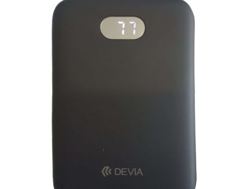 Εξωτερικη Μπαταρια Devia Digital Mini με Οθονη 10000mAh Μαυρη