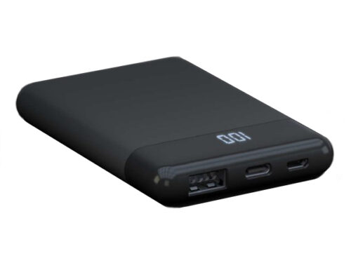 Εξωτερικη Μπαταρια Musthavz Multiport με Οθονη 5000mAh Μαυρο